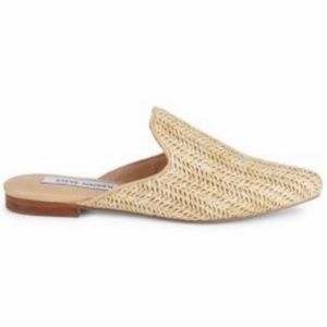 Steve Madden Mattis Textured Mules- Natural